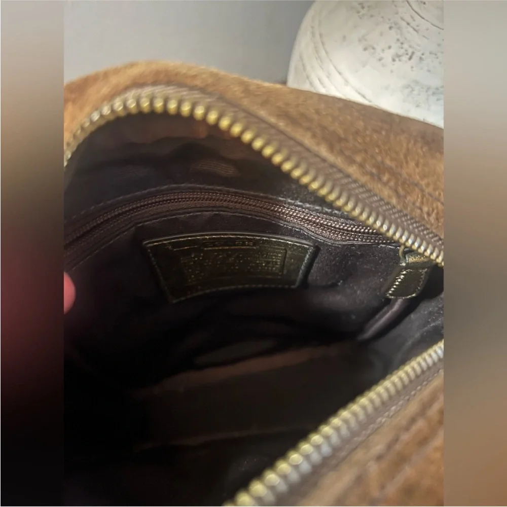 Coach Gold Monogram Metallic Trim Signature Crossbody and Small Wallet Set - Picture 12 of 17